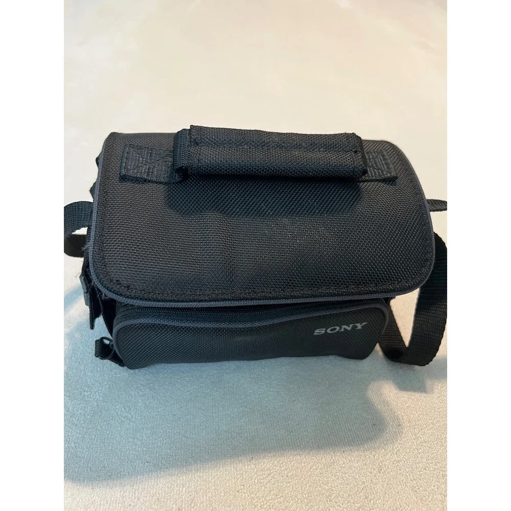 Sony Black Nylon Padded Camera Shoulder Bag with Adjustable Strap and Belt Loops